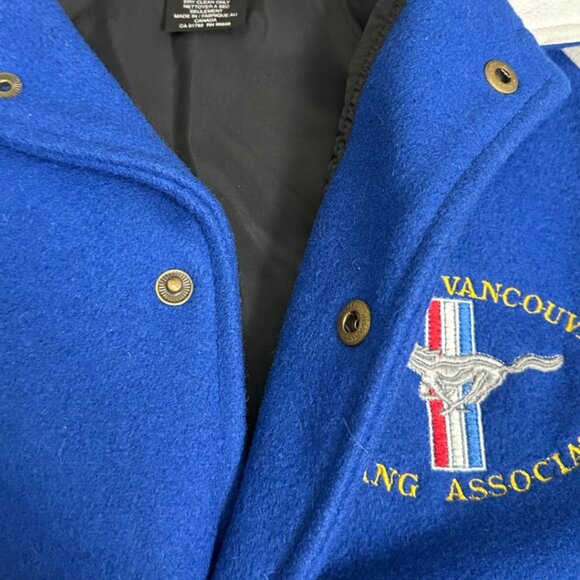 Vintage Greater Vancouver Ford Mustang Association 66 Coupe Varsity Jacket Large - Picture 8 of 10